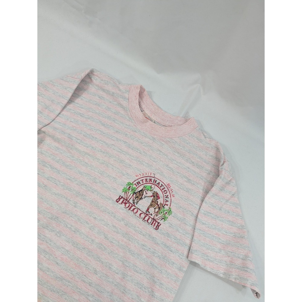 Vintage Single Stitch USA Myrtle Beach Polo‎ Club Medium T-shirt Summer Strand